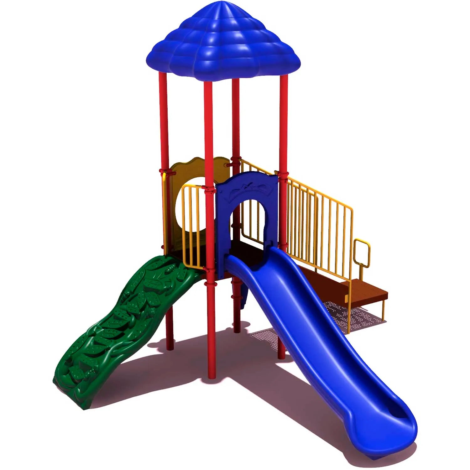 UPlay Today™ South Fork Commercial Playground Playset, Playful (Red, Yellow, Blue)